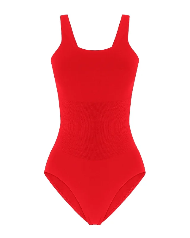 Simple And Comfortable AMOROUS Body Swimsuit | Bright Red