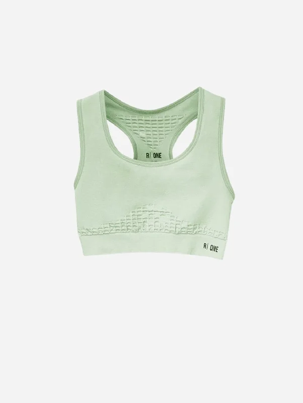 Sports Design B-Confident Q-NOVA® Regenerated Material Nylon Sports Bra | Misty Jade
