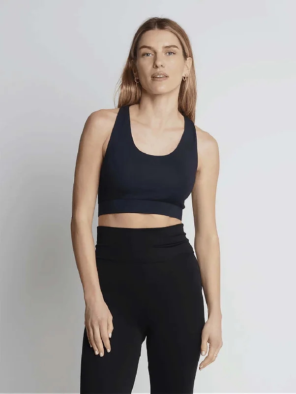 Fashion And Simplicity Micro TENCEL™ Modal Bralette | Black