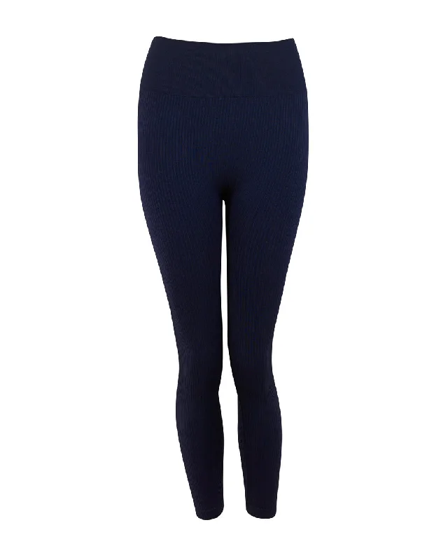 Soft Feel BLITHE Wide Ribbed Leggings | Eclipse