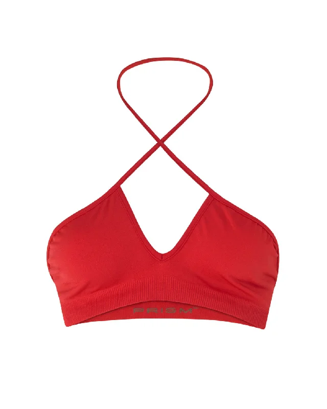 Lazy Home BUOYANT Bikini Bra Top | Bright Red