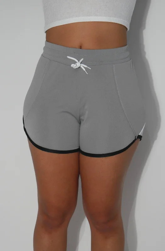 Romantic Temperament Color-Block Varsity Shorts