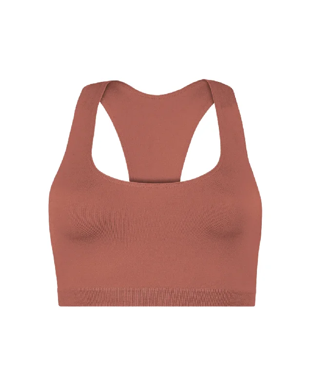 Comfortable Sweaters ELATED Bra Top | Rusty Pink