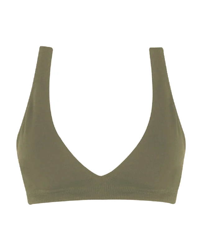 Street Fashion GRACEFUL Bikini Bra Top | Olive