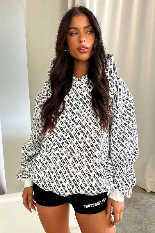 Fashionable Comfort Juster Hoodie - White
