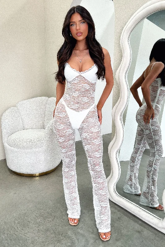 Breathable Style Luisa Jumpsuit - White