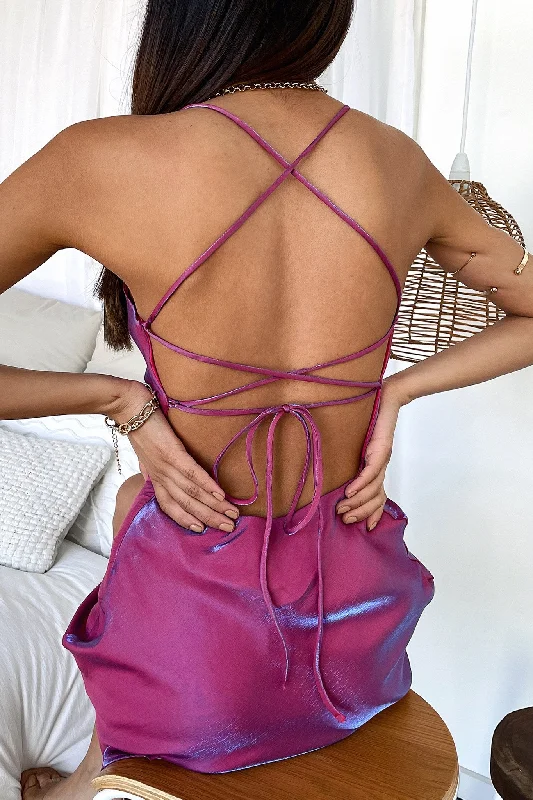 Dessert Matching Olivia Dress - Pink Shimmer
