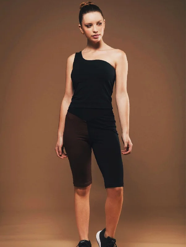 Simple Chic Organic Cotton Cycling Shorts |  Black & Brown