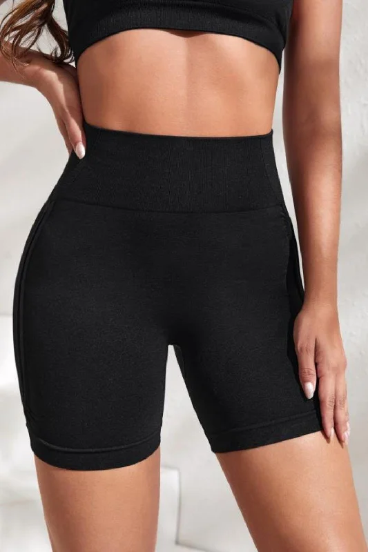 Fashionable Prints Slim Fit High Waistband Active Shorts