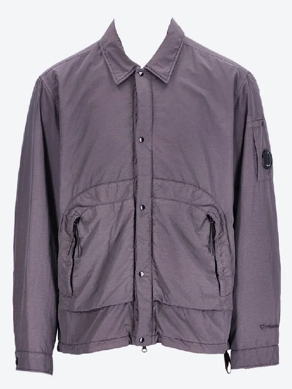 Sweet Breath Flatt nylon buttoned stand jacket