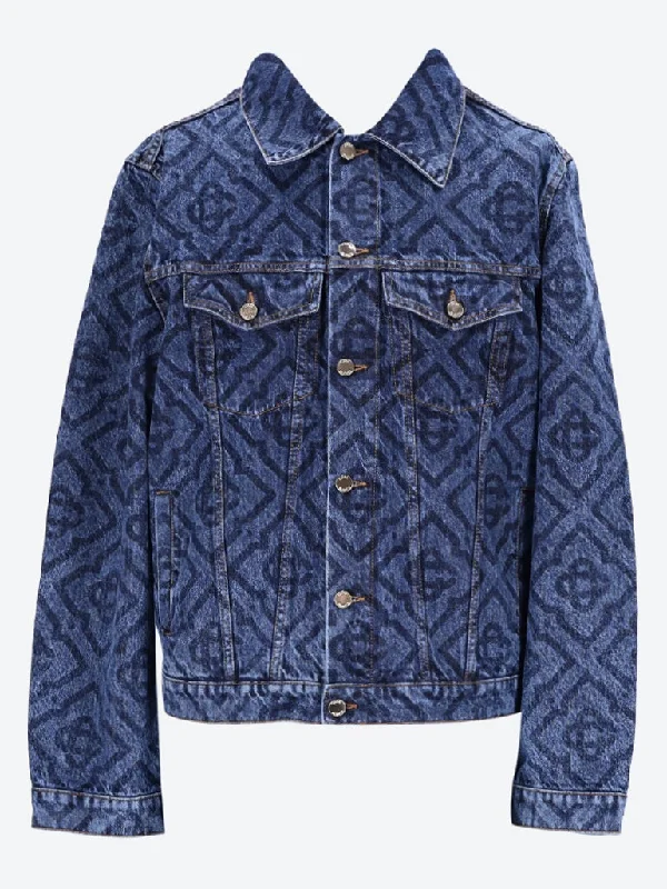 Relaxed Fit Laser print denim jacket