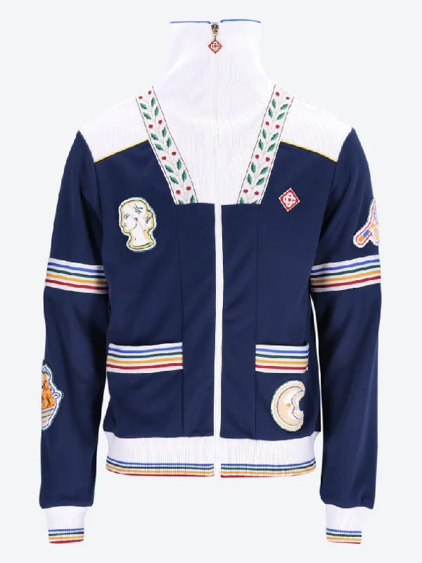 Comfy Chic Varsity track jacket