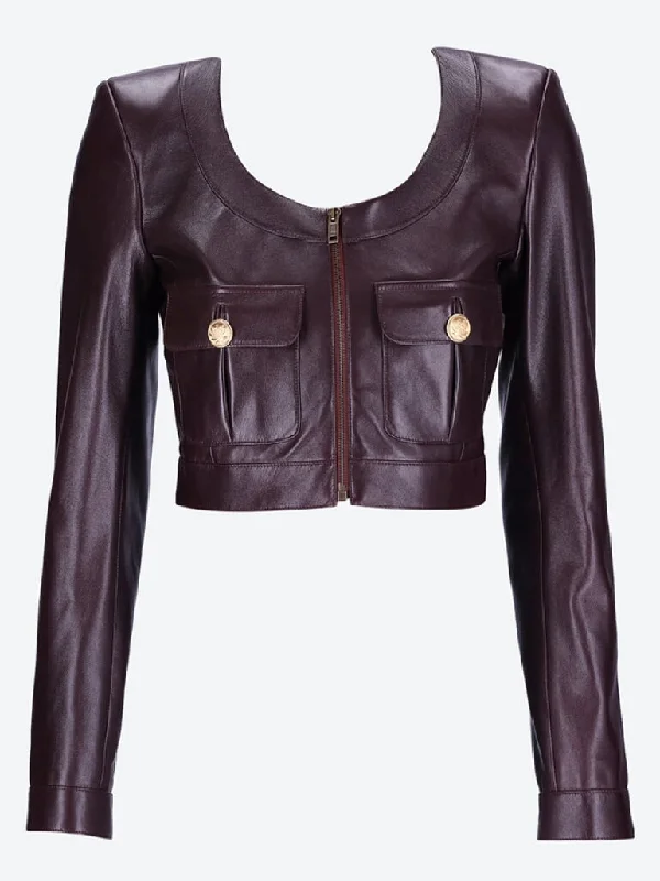 Fashion Must-have Cropped leather jacket
