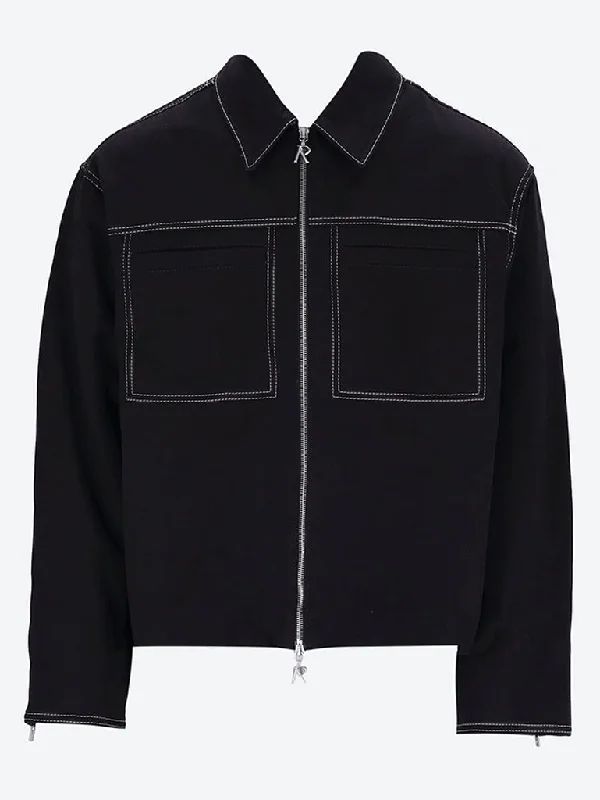 European And American Style Contrast stitch smart jacket