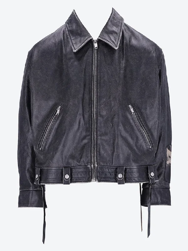 Creative Prints Distressed pianist aviator jacket