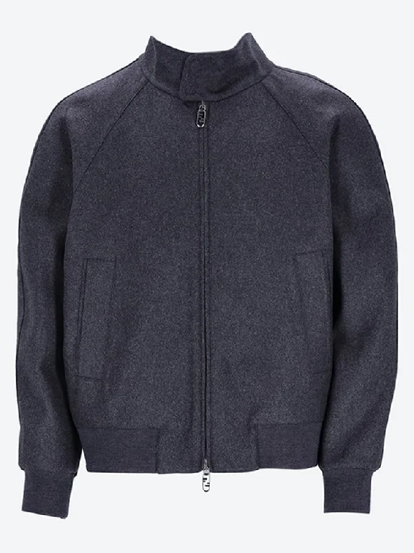 Girl Style Cashmere ff embossed jacket