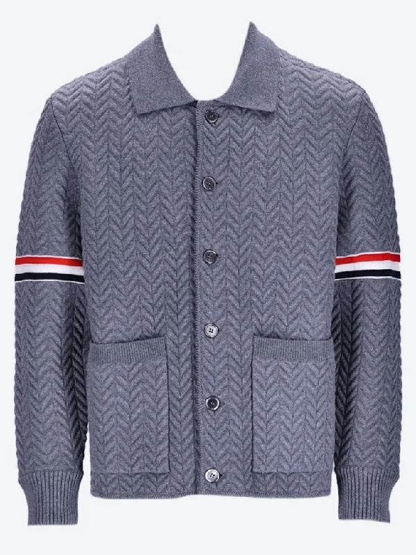 Comfortable Fashion Herringbone wool jacket