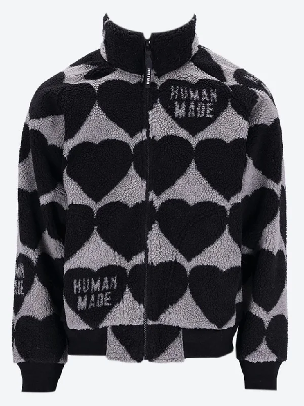 Fashion Design Heart fleece jacket