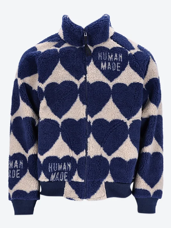 Versatile Items Heart fleece jacket