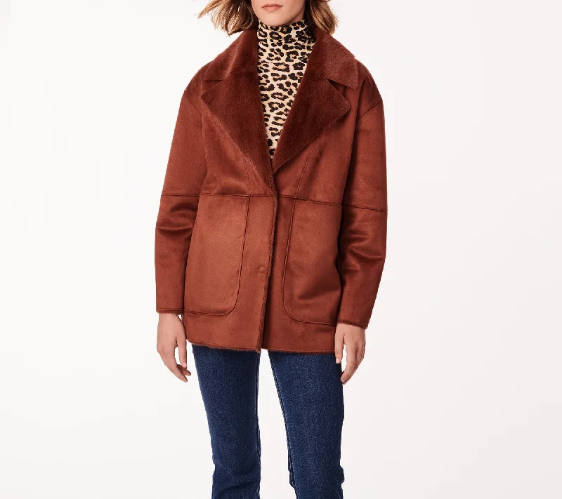 Hooded design Lightweight Shearling