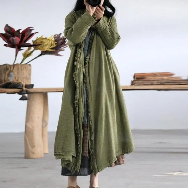 Youthful Style Loose Windbreaker 2020 Autumn 3Colour Plus Size Women Clothes Torn edges Trench Coat