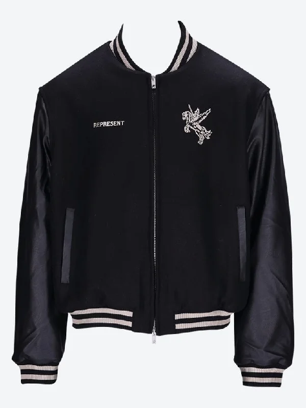 Romantic And Fresh Mascot wool varsity jacket