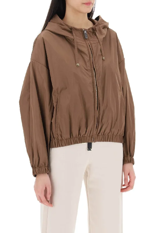 Elegant And Simple Max Mara The Cube Technical Taffeta Hooded Jacket