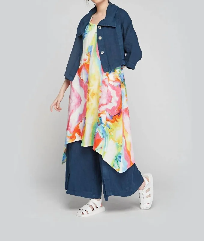 Classic Style Nature Jacket In Navy