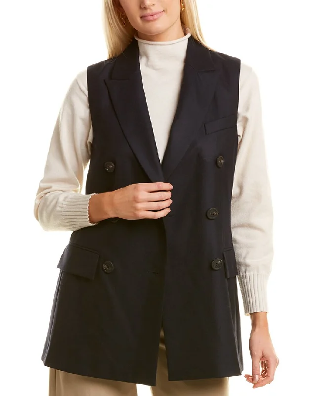Avant-garde Design Peserico Wool-Blend Waistcoat