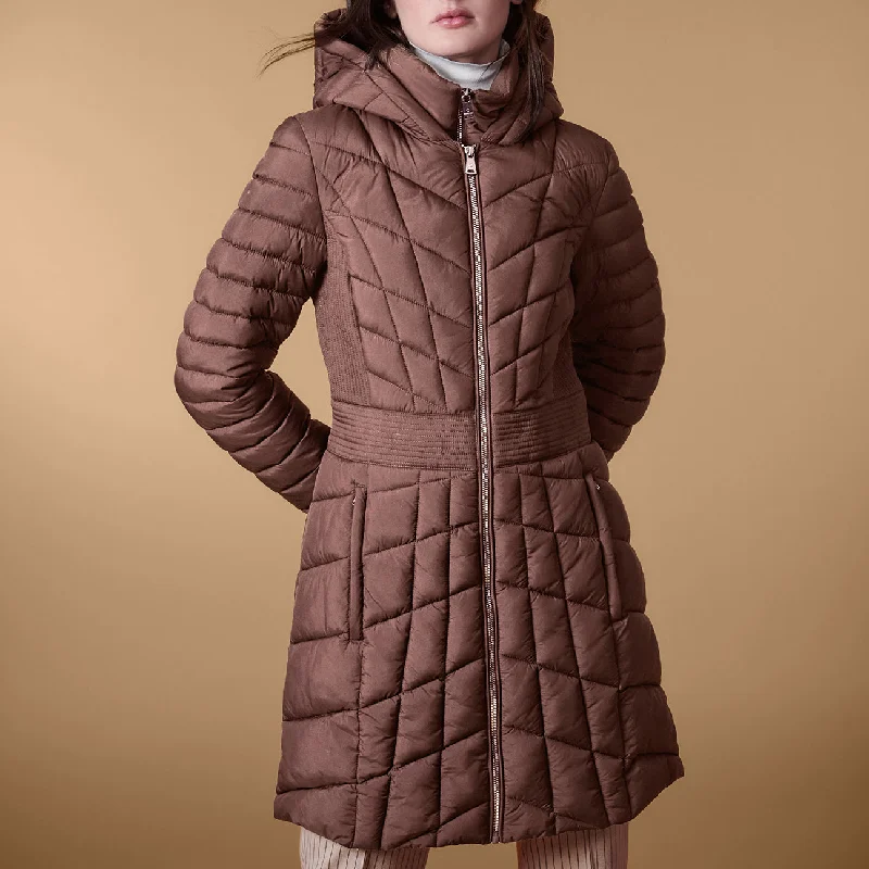 Elegant And Casual Pongee Walker Puffer