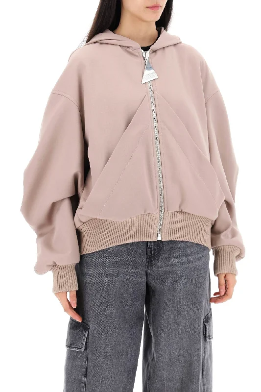 Stunning Fashion The Attico Oversized Hooded Bomber Jacket