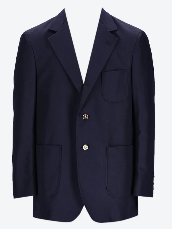 Comfortable Jeans Crispy wool patch jacket