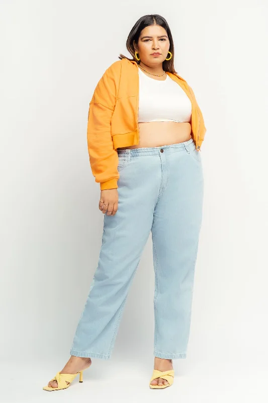 Cozy Footwear Light Elasticated Mom Jeans