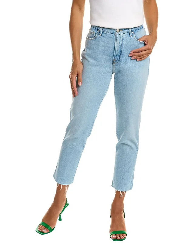 Comfortable Lifestyle GOOD AMERICAN The Weekender Indigo Boyfriend Jean