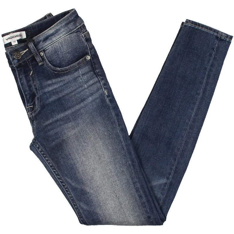 Versatile Itinerary Jagger Womens Low-Rise Distressed Skinny Jeans