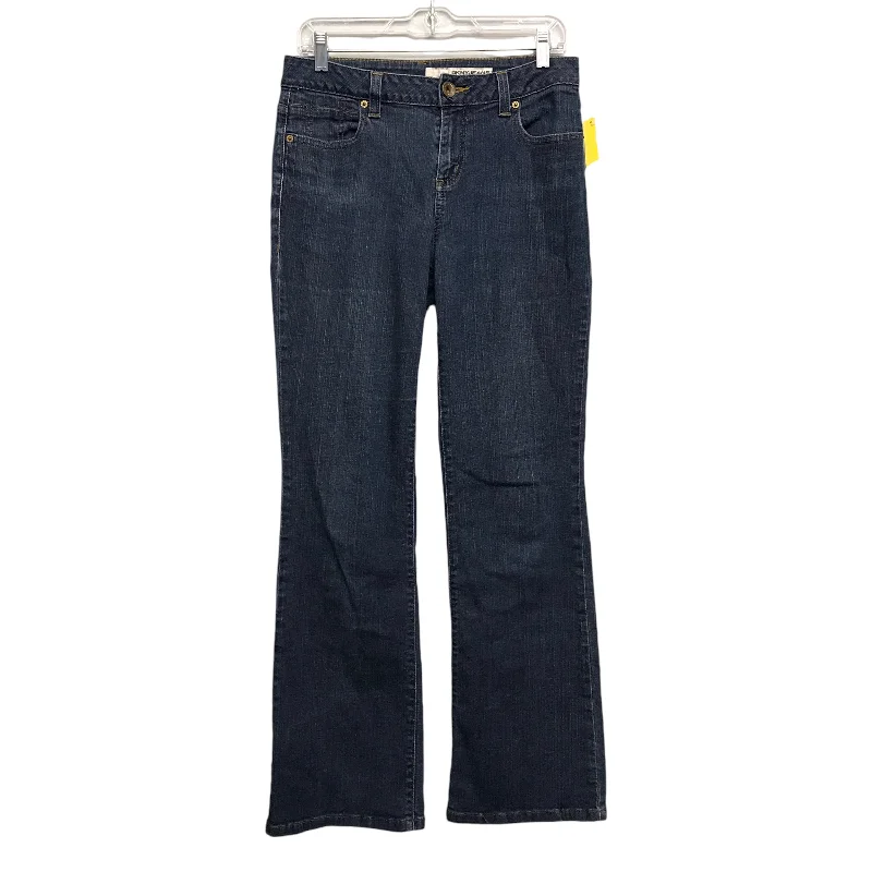 Versatile Items Jeans Boot Cut By Nine West In Blue Denim, Size:10
