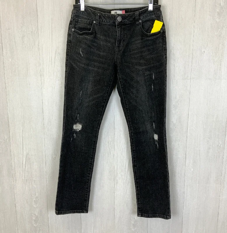 Celebrity Style Jeans Boyfriend By Cabi In Black Denim, Size: 8