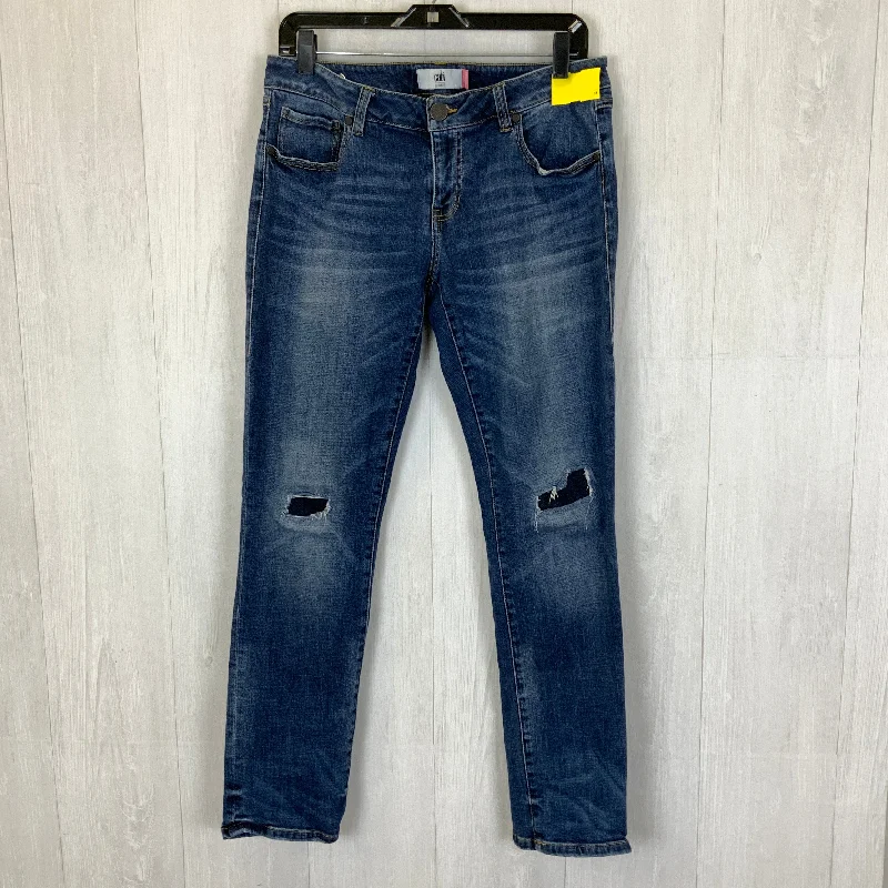 Elegant Design Jeans Boyfriend By Cabi In Blue Denim, Size: 6