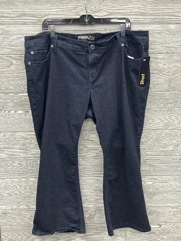 Classic Items Jeans Cropped By Torrid In Blue Denim, Size: 18