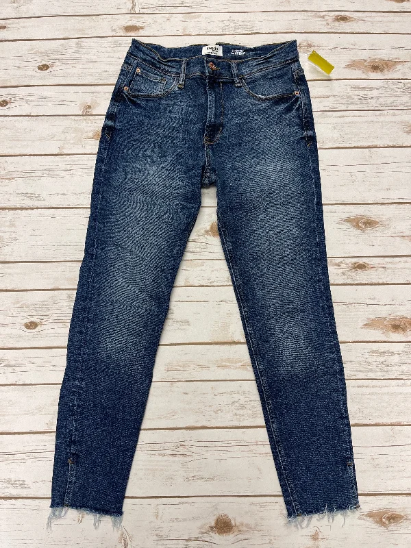 Stylish Comfort Jeans Skinny By Kensie In Blue Denim, Size: 8