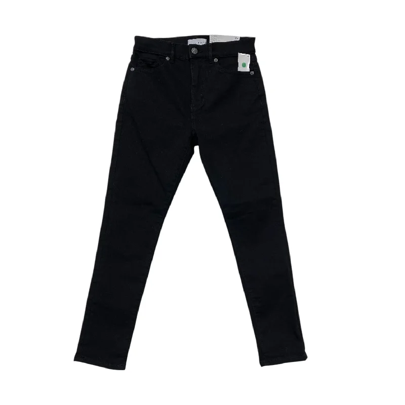 Cozy Shirts Jeans Skinny By Loft In Black Denim, Size: 0