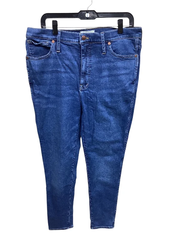 Breezy Style Jeans Skinny By Madewell In Blue Denim, Size: 16