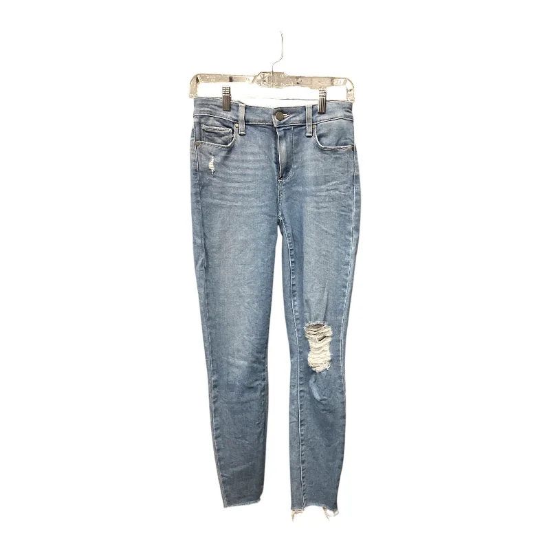 Hooded design Jeans Skinny By Paige In Blue Denim, Size: 4