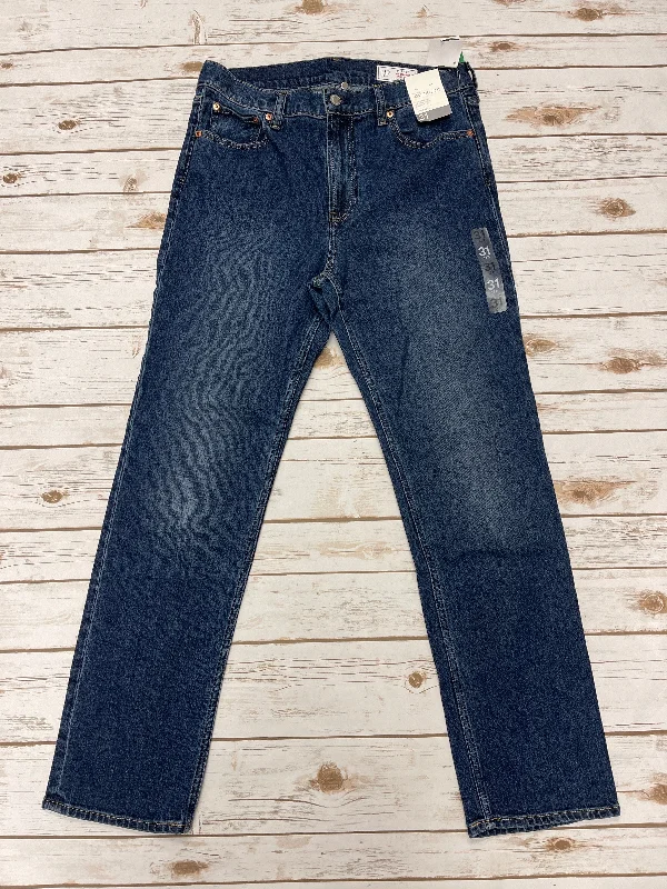 Comfy Pants Jeans Straight By Gap In Blue Denim, Size: 12
