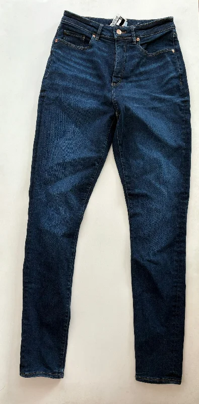 Relaxed Jackets Jeans Straight By Loft In Denim, Size: 8