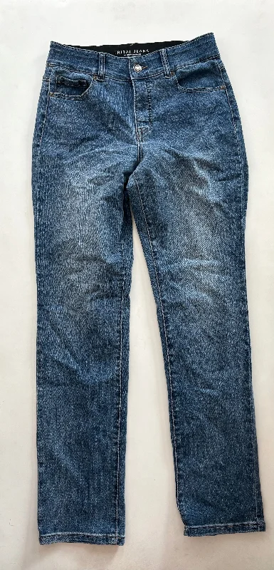 Comfy Chic Wear Jeans Straight By Tribal In Denim, Size: 8