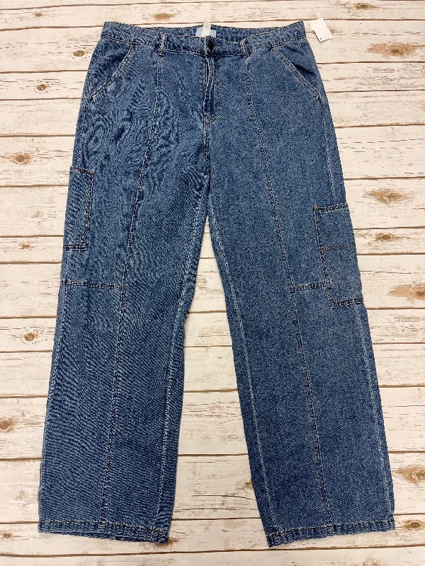 Cozy Outfit Jeans Wide Leg By Cme In Blue Denim, Size: 14