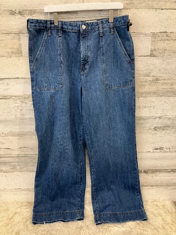 Comfy Layers Jeans Wide Leg By Universal Thread In Blue Denim, Size: 14