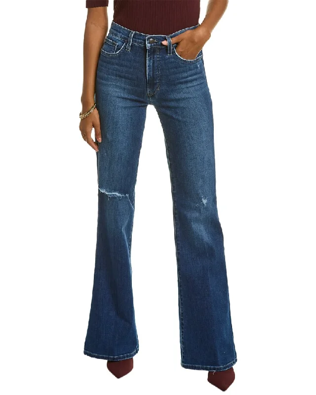 Single-shoulder Neck Design JOE'S Jeans High-Rise Laticia Flare Jean