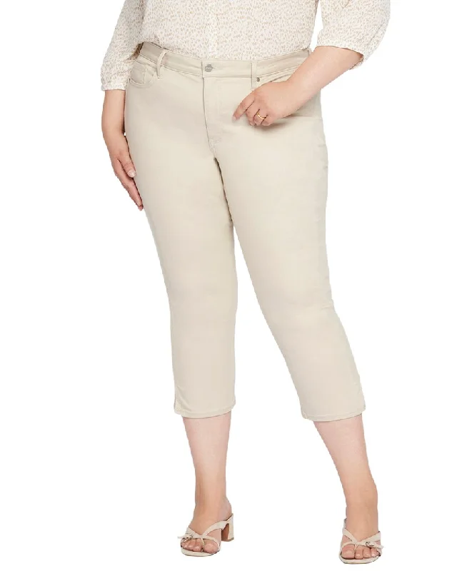 Relaxed Tops NYDJ Plus Chloe Feather Capri Jean